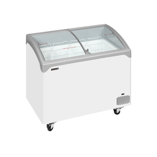 Tefcold NIC302SCEB 1m Sliding Curved Glass Lid Chest Freezer