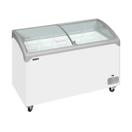 Tefcold NIC502SCEB 1.5m Sliding Curved Glass Lid Chest Freezer