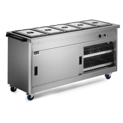 Lincat P6B5 1.8m Panther 670 Series Hot Cupboard with Bain Marie