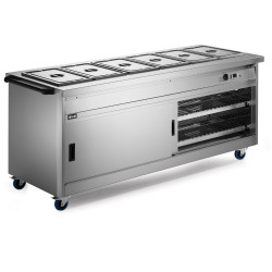 Lincat P8B6PT 2.1m Panther 800 Series Pass Through Hot Cupboard with Bain Marie