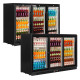 Interlevin PD30H Hinged Triple Door Bottle Cooler