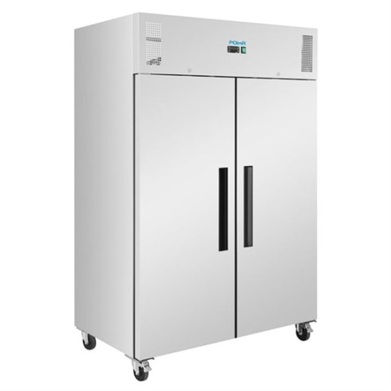 Polar PG595 1200ltr Double Door Stainless Steel Storage Freezer