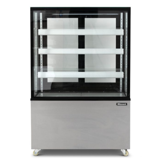 Blizzard RFG15-3 Triple Tier Refrigerated Flat Glass Display - 1.5m