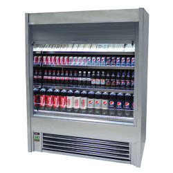 Frost Tech SD75-250-SHU 2.5m Stainless Steel Shutter Multideck
