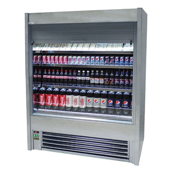 Frost Tech SD75-250-SHU 2.5m Stainless Steel Shutter Multideck