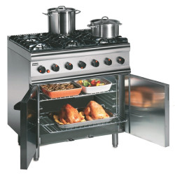 Lincat Silverlink SLR9 0.9m 6 Burner Gas Oven Range