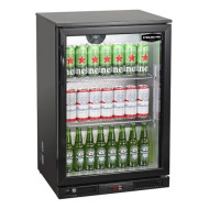 Sterling Pro SP1LO Black Single Door Low Height Bottle Cooler