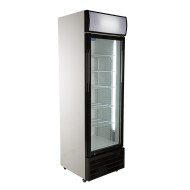 Kool UD400ALC Single Door Upright Chiller with Light Canopy