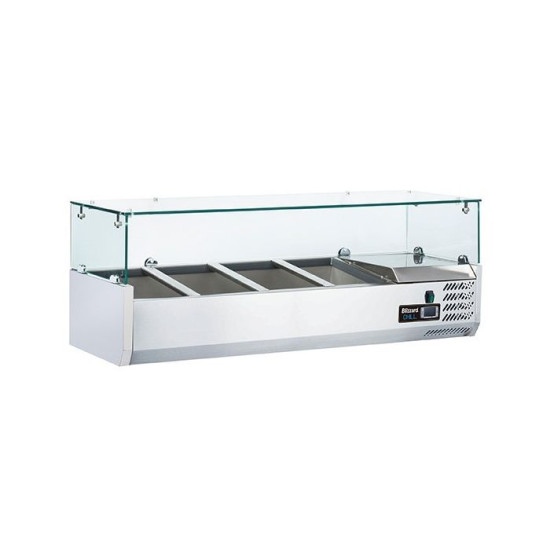 Blizzard TOP1200CR 1.2m Glass Canopy Counter Top Preparation Unit