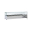Blizzard TOP1500CR Glass Canopy 1.5m Counter Top Preparation Unit