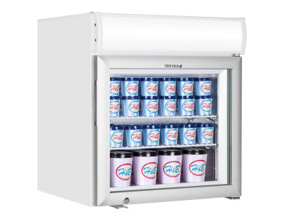 Tefcold UF50GCP Counter Top Display Freezer with LED Light Canopy