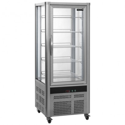 Tefcold UPD200 Silver Refrigerated  Glass Display Case