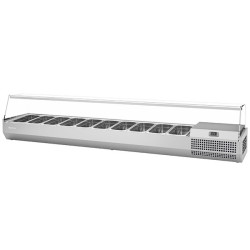 Infrico VIP1740B1/3CR One Third GN 1.8m Refrigerated Preparation Top with Glass Canopy