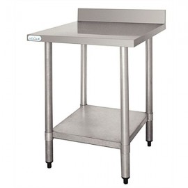 Vogue T379 Stainless Steel W600 x D600mm Table with Upstand