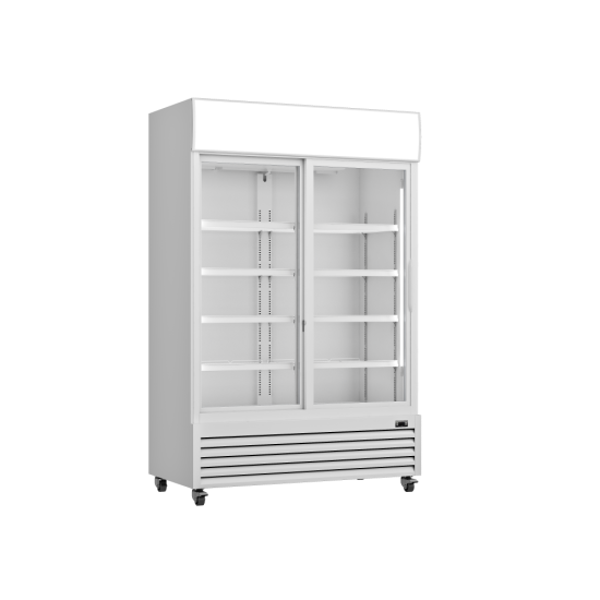 Prodis XD1201S White Heavy Duty Sliding Glass Door Display Fridge