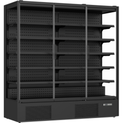 Prodis XMD1875FGD-K 1.9m Black Multideck Display Fridge with Glass Doors