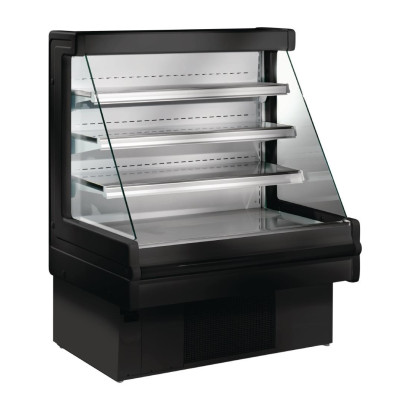 Zoin Mandy FP929-100: 1m Black Low Height Multideck Display Cabinet