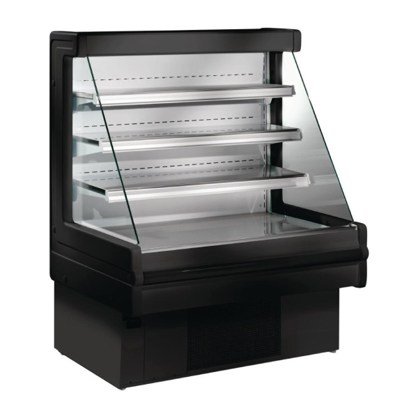 Zoin Mandy FP929-120: 1200mm Black Low Height Multideck Display Cabinet