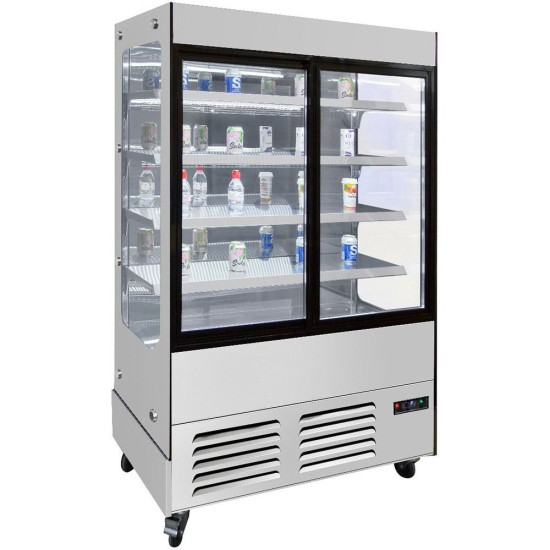 Atosa YLM480B 1m Sliding Door Slimline Multideck Display Fridge