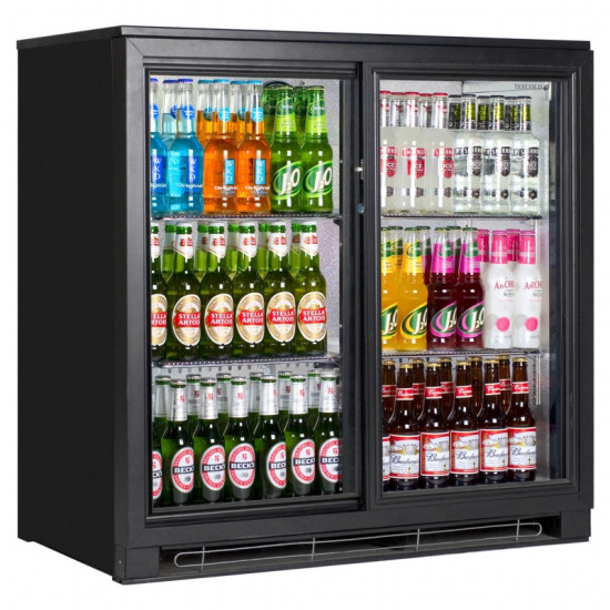 Tefcold BA20S 0.9m Double Sliding Door Bottle Cooler
