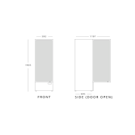 Blizzard BC350 Single Glass Door Display Chiller
