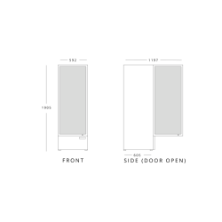 Blizzard BC350 Single Glass Door Display Chiller
