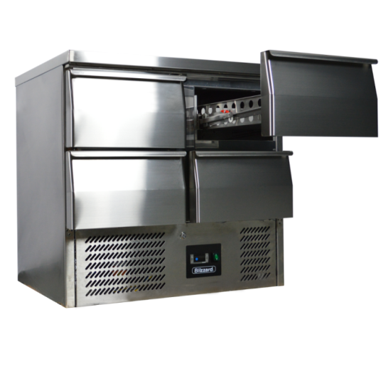 Blizzard BCC2-4D Compact Counter with 4 Drawers