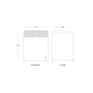 Blizzard BDF22 220ltr Curved Glass Lid Display Chest Freezer
