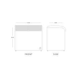 Blizzard BDF32 320ltr Curved Glass Lid Chest Freezer