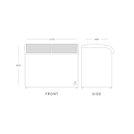 Blizzard BDF42 420ltr Curved Glass Lid Display Freezer