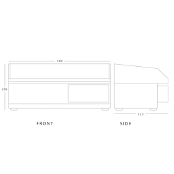 Blizzard BG2 Double Flat Top Griddle 