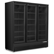 Blizzard BMF3 Upright Black Triple Glass Door Display Freezer