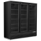 Blizzard BMF3 Upright Black Triple Glass Door Display Freezer