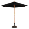 Bolero Black 2.5m Diameter Round Parasol