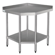 Vogue CB907 0.8m Stainless Steel Corner Unit