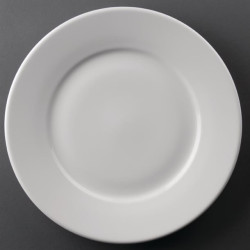 Athena Hotelware 6 Pack CC210 11" Wide Rimmed Plates