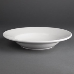 Athena Hotelware 6 Pack 9" Rimmed Soup Bowls