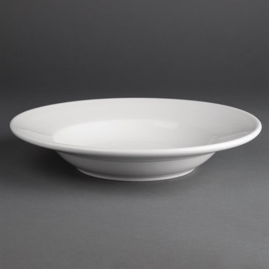 Athena Hotelware 6 Pack 9" Rimmed Soup Bowls