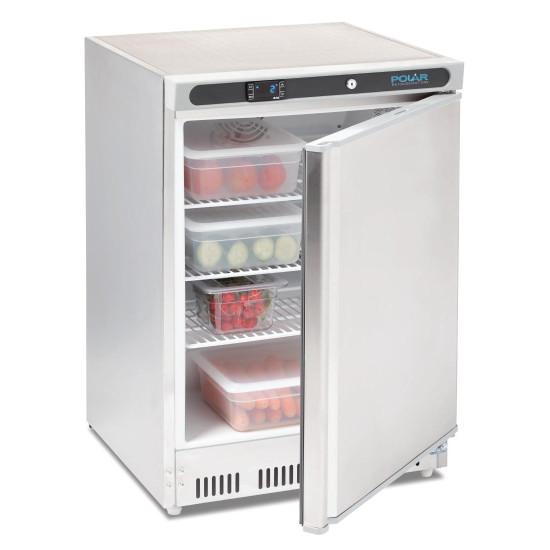 Polar PC002 150ltr Stainless Steel Under Counter Fridge