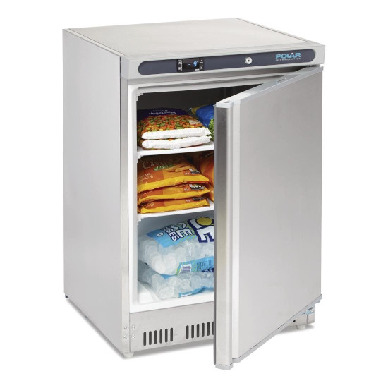 Polar CD081 Stainless Steel Under Counter Storage Freezer 