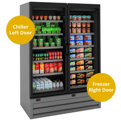 Tefcold Callisto CD140 Double Door Dual Temperature Chiller/Freezer