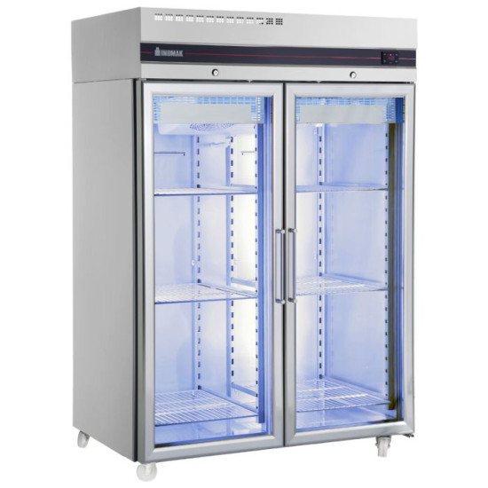 INOMAK CEP2144CR 1432 Litre Double Glass Door Storage Fridge