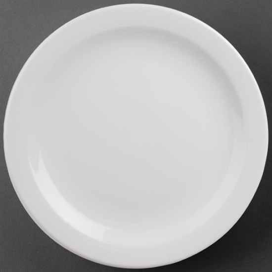 Athena Hotelware 6 Pack CF365 11" Narrow Rimmed Plates