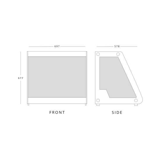 Blizzard COLDT1 130 Litre Counter Top Display Fridge