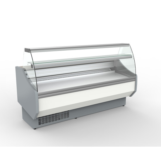 Coreco CVED-8-15 1.5m Slimline Curved Glass Serve Over Counter