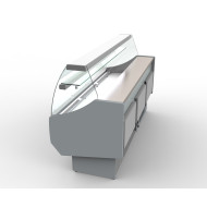 Sterling Pro Coreco CVED8-20C 2m Curved Glass Serve Over Counter
