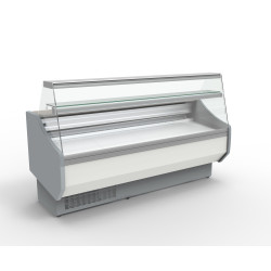 Coreco CVED-8-10R 1m Slimline Flat Glass Serve Over Display Fridge