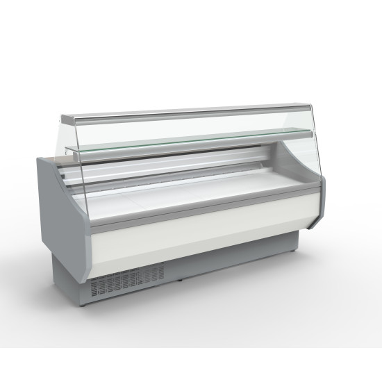 Coreco CVED-8-10R 1m Slimline Flat Glass Serve Over Display Fridge