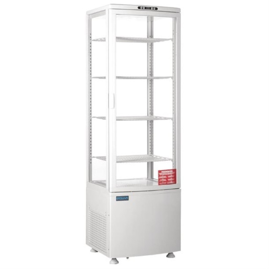 Polar CX575 Single Curved Door Upright Glass Display Fridge