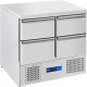 Prodis EC-4DSS 4 Drawer Stainless Steel Counter Fridge